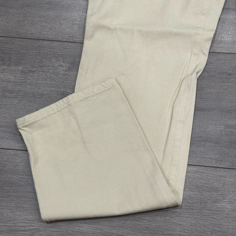Women’s Chaps 14 Large Jeans Denim Khaki Stretch Flex Waistband Straight NWOT - Picture 8 of 12